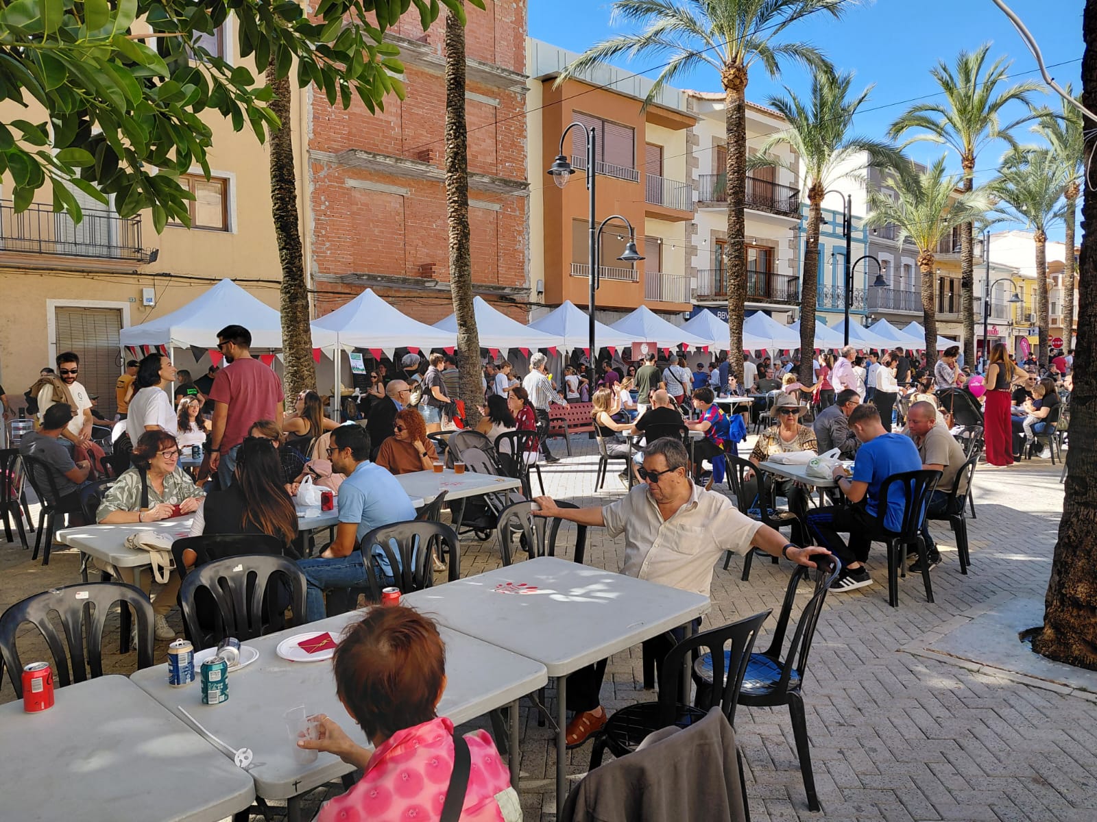 ESTAMPES DE LA XX FIRA GATA AL CARRER: La gent de la comarca visita els llocs de la mostra