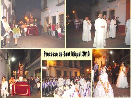 AHIR FESTA DE SANT MIQUEL: PROCESSÓ.