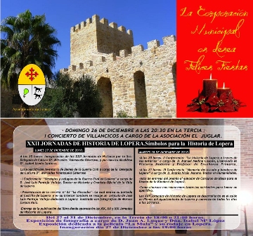 FELICITACIONS NADALENQUES: Hui la del Cronista Oficial de la Villa de Lopera (Jaén)