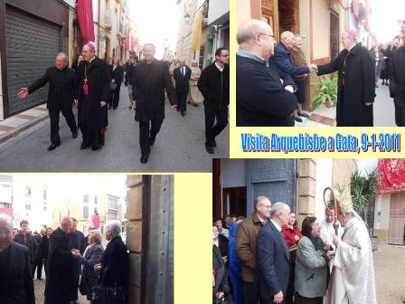 VISITA: L'ARQUEBISBE ACCEPTA PROCLAMAR AL SANTÍSSIM CRIST CANÒNICAMENT PATRÓ DE GATA ( i II )