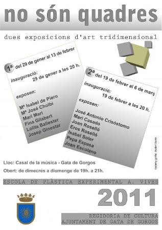 VÉNEN DOS EXPOSICIONS D'ART TRIDIMESIONAL: Al Casal des de dissabte 29.