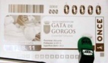 RECORDEU: LA IMATGE DE GATA, DIMARTS 8, AL CUPÓ DE LA ONCE.