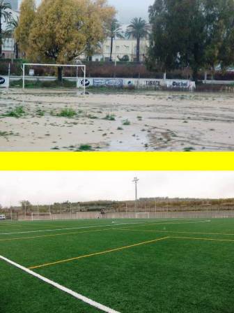 IMATGES CURIOSES: Passat i present-futur dels camps de futbol gaters.