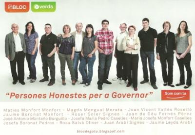 CANDIDATS, MITINS I PROGRAMES ( I ): Bloc-Verds. Coalició compromís.