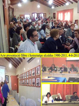 LLIBRE DELS ALCALDES I HOMENATGE ( I ): Acte de presentació