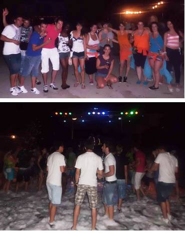 FESTA DELS FADRINS: disco-mòbil amb escuma i aigua