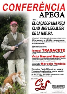 TORNA APEGA A OFERIR UNA BONA CONFERÈNCIA PELS CAÇADORS
