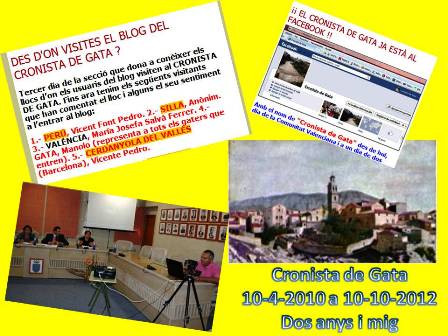 EL BLOG DEL CRONISTA DE GATA COMPLIX HUI DIA 10 DOS ANYS I MIG