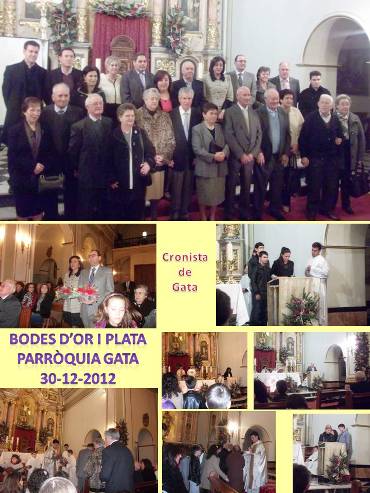 LA PARRÒQUIA CELEBRA LES BODES D'OR I PLATA MATRIMONIALS