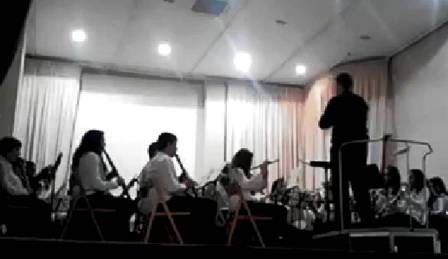 HUI, LA BANDA JUVENIL HA PARTICIPAT EN LA TROBADA, JUNT AMB LA DE ONDARA