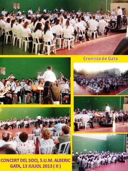 CONCERT DEL SOCI, JULIOL 2013: ( II ): BANDA D'ALBERIC
