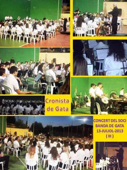 CONCERT DEL SOCI, JULIOL 2013:( III ): BANDA DE GATA