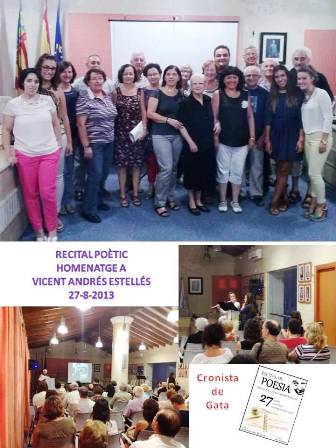 ÈXIT AL RECITAL POÈTIC DEDICAT A VICENT ANDRÉS ESTELLÉS