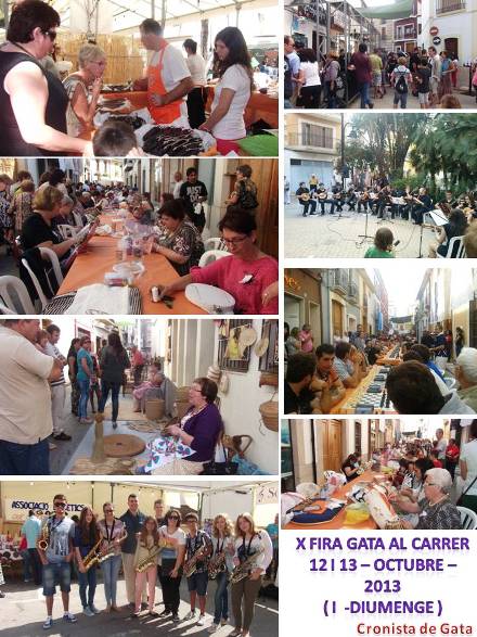 SEGON DIA DE FIRA GATA AL CARRER 2013: Quanta gent de fora!