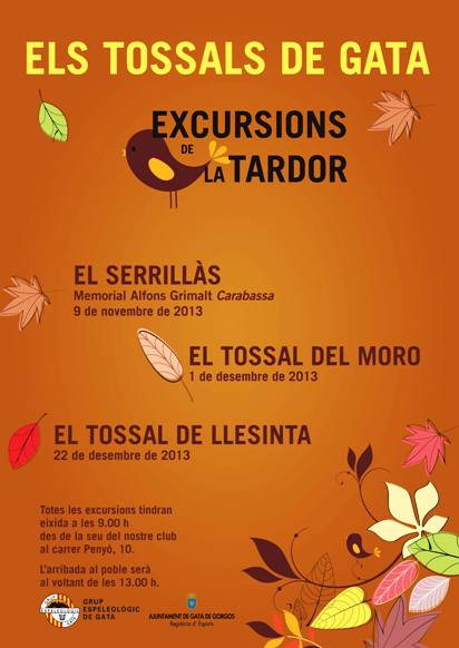 EL GRUP ESPELEOLÒGIC PREPARA LES RUTES DE ELS TOSSALS DE GATA