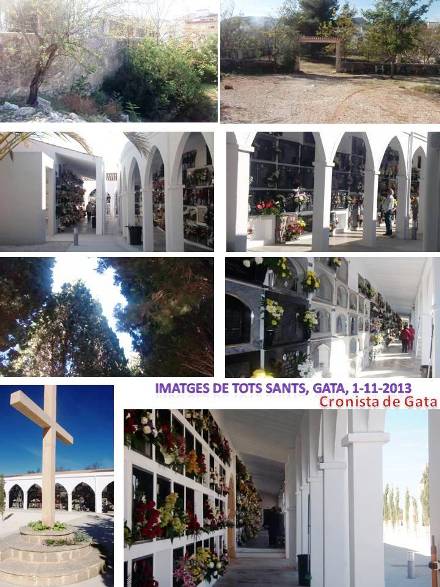 IMATGES DE TOTS SANTS: cementeri, flors, creus,gent ( I )