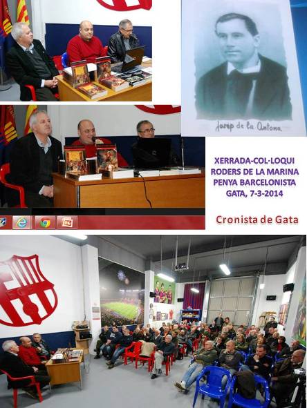 LA PENYA BARCELONISTA DE GATA ACULL UNA XERRADA-COL·LOQUI SOBRE EL MÓN DELS RODERS A LES MARINES