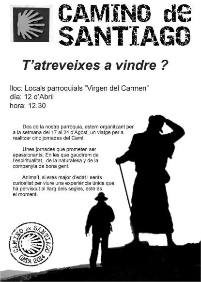 LA PARRÒQUIA PREPARA EL CAMÍ DE SANTIAGO (5 etapes)