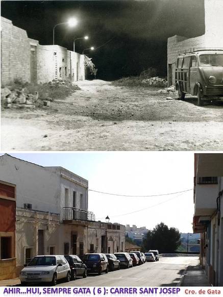 AHIRHUI, SEMPRE GATA: carrer Sant Josep, anys 60 i ara ( 6 )