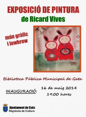 DIVENDRES 16, INAUGURACIÓ A LA BIBLIOTECA DE LEXPOSICIÓ DE PINTURA DE RICARD VIVES