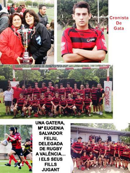 UNA GATERA, MARÍA EUGENIA SALVADOR FELIU, DELEGADA DUN EQUIP DE RUGBY DE VALÈNCIA
