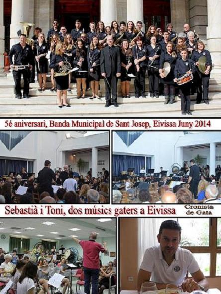 ELS GATERS SEBASTIÀ ROIG SIREROL I TONI PONS BOLUFER, MESTRES DE MÚSICA A SANT JOSEP DEIVISSA