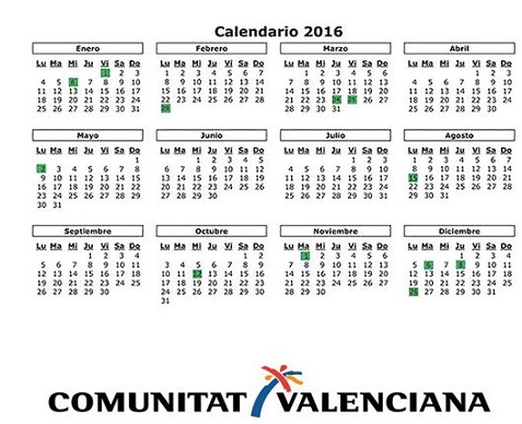 DE INTERÉS GENERAL: EL DOCV PUBLICA EL CALENDARI LABORAL PER A 2016