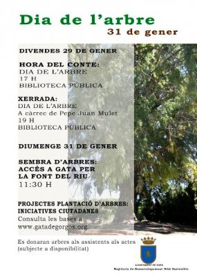 GATA CELEBRA EL DIA DE LARBRE EL 31 DE GENER, diumenge