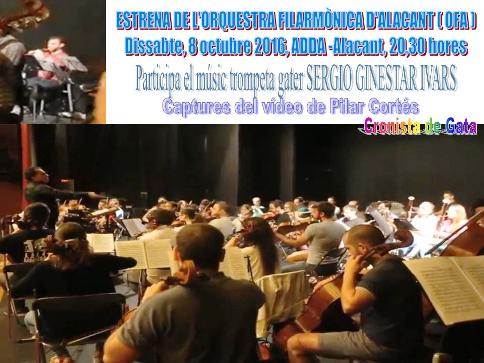 EL MÚSIC TROMPETA GATER SERGIO GINESTAR IVARS, MEMBRE DE LA ORQUESTRA FILARMÒNICA DALACANT, QUE SESTRENA DEMÀ DISSABTE A LAUDITORI DE LA CAPITAL