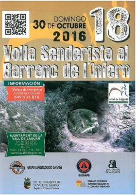 DIUMENGE 30, EL GRUP ESPELEOLÒGIC GATENSE COL·LABORA EN LORGANITZACIÓ DE LA 18 VOLTA SENDERISTA AL BARRANC DE LINFERN (VALL DE LAGUAR)