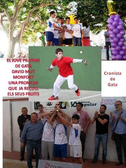 DAVID MUT MONFORT, UN JOVE PELOTARI GATER QUE TRIOMFA AMB L'EQUIP DE BENISSA