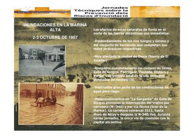 ES COMPLIXEN 60 ANYS DEL TEMPORAL DOCTUBRE DE 1957. A Gata, els canyissos baixaven carrer Moreres avall