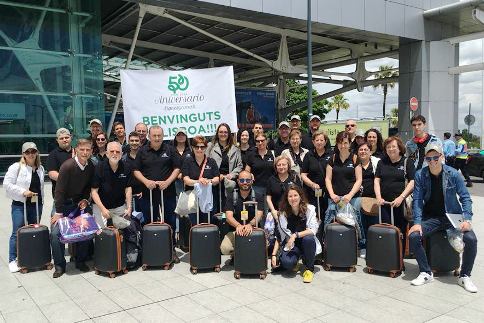 TREBALLADORS I TREBALLADORES DE SIGNES GRIMALT, S.A. CELEBREN EL 50 ANIVERSARI DE LEMPRESA GATERA AMB UN VIATGE A LISBOA