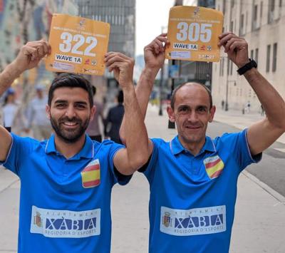 ELS ATLETES XABIERS, DASCENDÈNCIA GATERA, IGNASI CARDONA TORRES I TONI SOLER LLIDÓ, 3r I 5é AL GRATACEL DE NUEVA YORK (CIRCUIT DE CARRERES VERTICALS). A la general, Cardona és 2n i Soler 6é