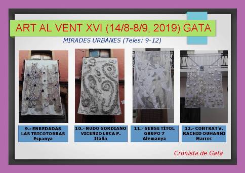 MIRADES URBANES: XVI ART AL VENT. GATA DE GORGOS (diumenge 18/8), TELES 9 A 12