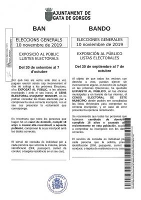 DE NOU, COMENÇA LA MAQUINÀRIA ELECTORAL PER AL 10N: LLISTES I TAULES A GATA