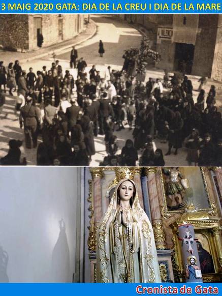 HUI, 3 DE MAIG, ÉS EL DIA DE LA CREU I DIA DE LA MARE. EN 2015 JA VA COINCIDIR