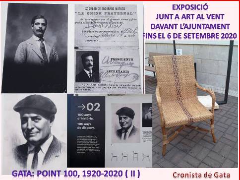 GATA: CENT ANYS DE FÀBRICA, MOBLES I DISSENY, POINT 1920-2020: EXPOSICIÓ QUE ES POT VEURE JUNT A ART AL VENT DAVANT LAJUNTAMENT ( II )