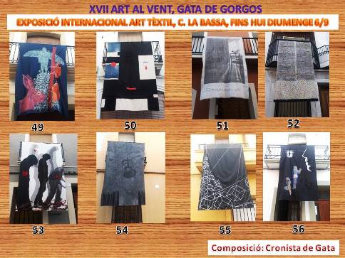 REMATANT LEXPOSICIÓ ART AL VENT 2020, XVII EDICIÓ. GATA DE GORGOS. FINAL HUI DIUMENGE 6/9. OBRES: 49, 50, 51, 52, 53, 54, 55 i 56