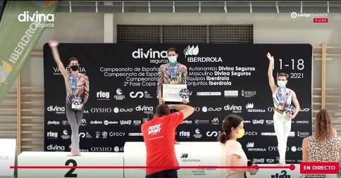 EL GATER SERGI BUIGUES VIVES, 3r CLASSIFICAT D'ESPANYA (GIMNÀSTICA RÍTMICA): HA FET 2n EN MACES (MAZAS), 3r EN XERCOL (ARO) I 4rt EN CINTA