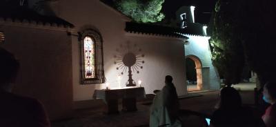 LA PARROQUIA DE GATA CELEBRA L'EXALTACIÓ DE LA CREU (AHIR, DIA 14) I LA MARE DE DÉU DELS DOLORS (HUI 15) AMB UNA HORA SANTA A L'ERMITA