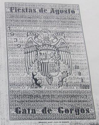 HISTÒRIA FESTERA LOCAL DE GATA. AQUELLS PROGRAMES, FESTES, CANTANTSHUI 1939, 1945, 1947 ( I )