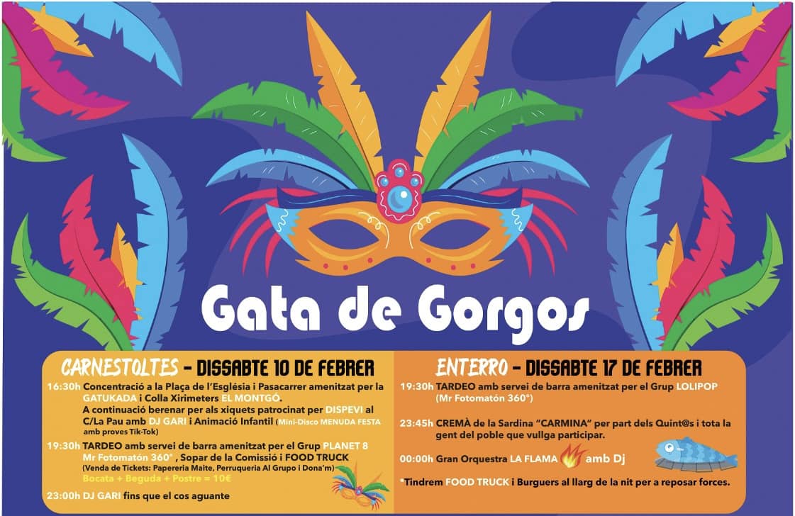 ARRIBEN ELS DARRERS DIES: FESTES POPULARS, COSTUMS I TRADICIONS. De hui, Darrer Dijous a dimarts. Dissabte Carnestoltes