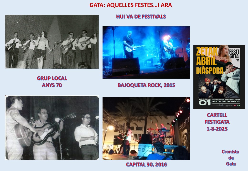 GATA, HISTÒRIA: AQUELLES FESTES D'ABANS...hui va de festivals