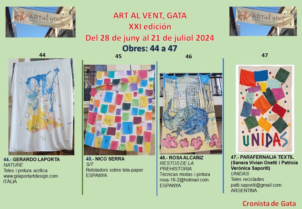 TAMBÉ PER LA VESPRADA: ART AL VENT, Teles 44 a 47