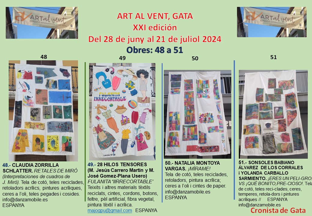 JA ÉS DIVENDRES I 12. PASSEJEM PER ART AL VENT, GATA. Teles 48 a 51
