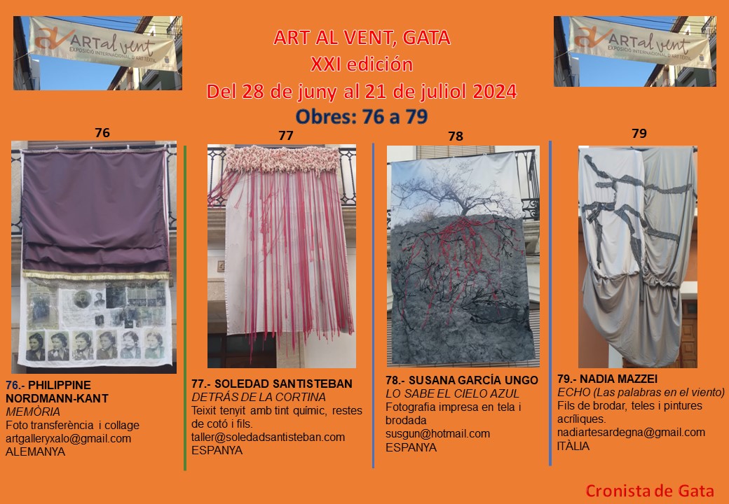 LES AVANTPENÚLTIMES TELES DE ART AL VENT 2024: Obres 76 a 79