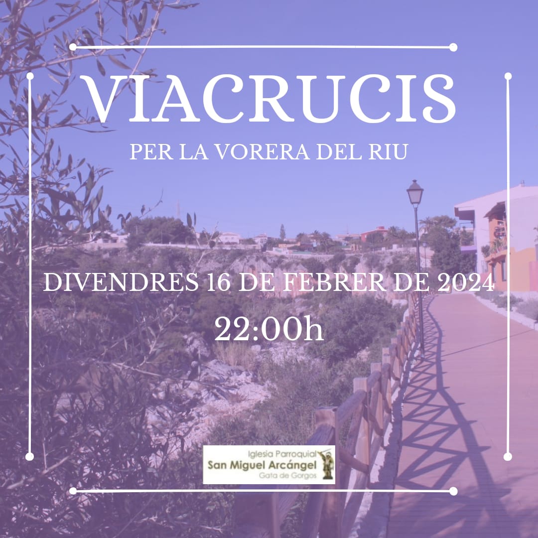 DEMÀ DIVENDRES TORNA DESPRÉS DE TRES ANYS SENSE PODER FER-SE, EL VIA CRUCIS NOCTURN A LA VORA DEL RIU: del Parc del Raval a dalt de les Coves Roges