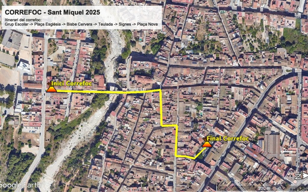 DEMÀ ARRIBEN LES FESTES DE SANT MIQUEL, PATRÓ TITULAR DE LA PARRÒQUIA. DILLUNS FESTA LOCAL: vaques, sopars, correfoc, espectacles, retalladors, cavalls, processó i castell