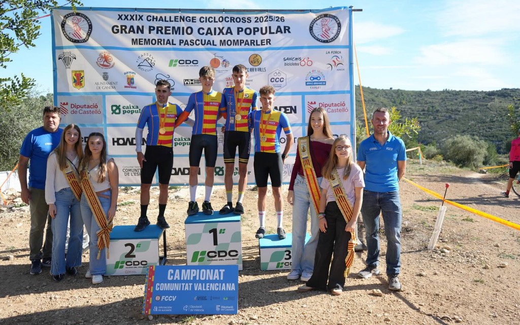 EL JOVE CICLISTA GATER JUNIOR MARC MONCHO SIGNES (CC XÀBIA), CAMPIÓ AUTONÒMIC DE CICLOCROSS PER TERCER ANY CONSECUTIU. Seleccionat per la C.V. per a la Copa Espanya